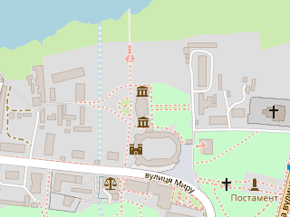 Розташування Голіцина на мапі; Data: © OpenStreetMap contributors, SRTM, GEBCO, SONNY's LiDAR DTM, NASADEM, ESA WorldCover; Maps © Tracestrack