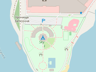 Розташування Sky Family Park на мапі; Data: © OpenStreetMap contributors, SRTM, GEBCO, SONNY's LiDAR DTM, NASADEM, ESA WorldCover; Maps © Tracestrack