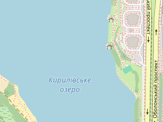 Розташування Кирилівське на мапі; Data: © OpenStreetMap contributors, SRTM, GEBCO, SONNY's LiDAR DTM, NASADEM, ESA WorldCover; Maps © Tracestrack