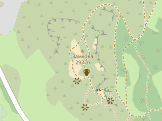 Розташування Жорнівське городище на мапі; Data: © OpenStreetMap contributors, SRTM, GEBCO, SONNY's LiDAR DTM, NASADEM, ESA WorldCover; Maps © Tracestrack