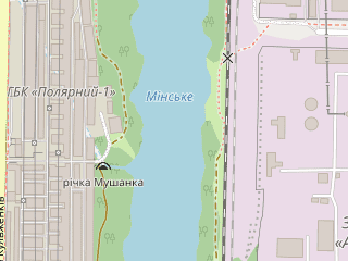 Розташування Мінське на мапі; Data: © OpenStreetMap contributors, SRTM, GEBCO, SONNY's LiDAR DTM, NASADEM, ESA WorldCover; Maps © Tracestrack