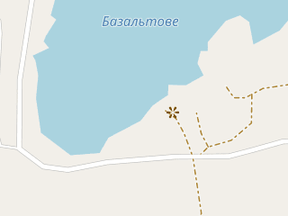 Розташування Базальтовий на мапі; Data: © OpenStreetMap contributors, SRTM, GEBCO, SONNY's LiDAR DTM, NASADEM, ESA WorldCover; Maps © Tracestrack