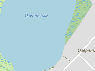 Розташування Озерянське на мапі; Data: © OpenStreetMap contributors, SRTM, GEBCO, SONNY's LiDAR DTM, NASADEM, ESA WorldCover; Maps © Tracestrack