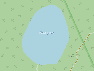 Розташування Погоріле на мапі; Data: © OpenStreetMap contributors, SRTM, GEBCO, SONNY's LiDAR DTM, NASADEM, ESA WorldCover; Maps © Tracestrack
