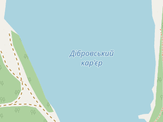 Розташування Дібровський на мапі; Data: © OpenStreetMap contributors, SRTM, GEBCO, SONNY's LiDAR DTM, NASADEM, ESA WorldCover; Maps © Tracestrack