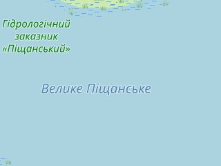 Розташування Велике Піщанське на мапі; Data: © OpenStreetMap contributors, SRTM, GEBCO, SONNY's LiDAR DTM, NASADEM, ESA WorldCover; Maps © Tracestrack