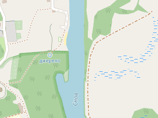 Розташування Снов на мапі; Data: © OpenStreetMap contributors, SRTM, GEBCO, SONNY's LiDAR DTM, NASADEM, ESA WorldCover; Maps © Tracestrack