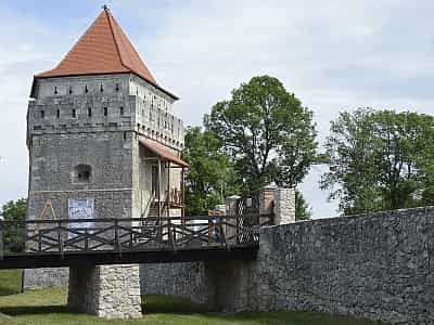 Вхід до Скалатського замку проходить через величезні ворота, які зазвичай відкриваються під час проведення екскурсій. 