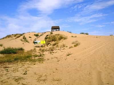 Майданчик для відпочинку в Олешківських пісках