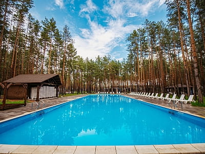 Літній басейн в заміському комплексі відпочинку SOSNOVEL (Сосновель)