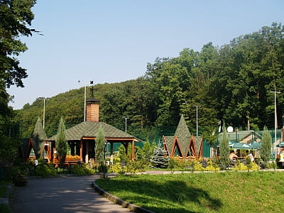 Територія заміського комплексу "Бухта Вікінгів" в Старому селі поряд зі Львовом 