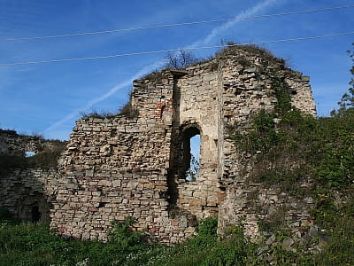 Руїни замку в селі Язловець